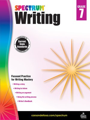 cover image of Spectrum Writing, Grade 7
